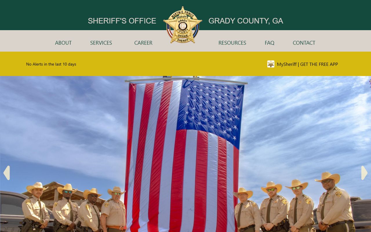 Grady County arrest records sheriff website