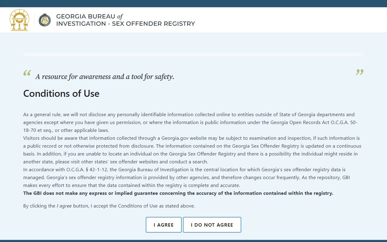 Grady County criminal court records Georgia registry search