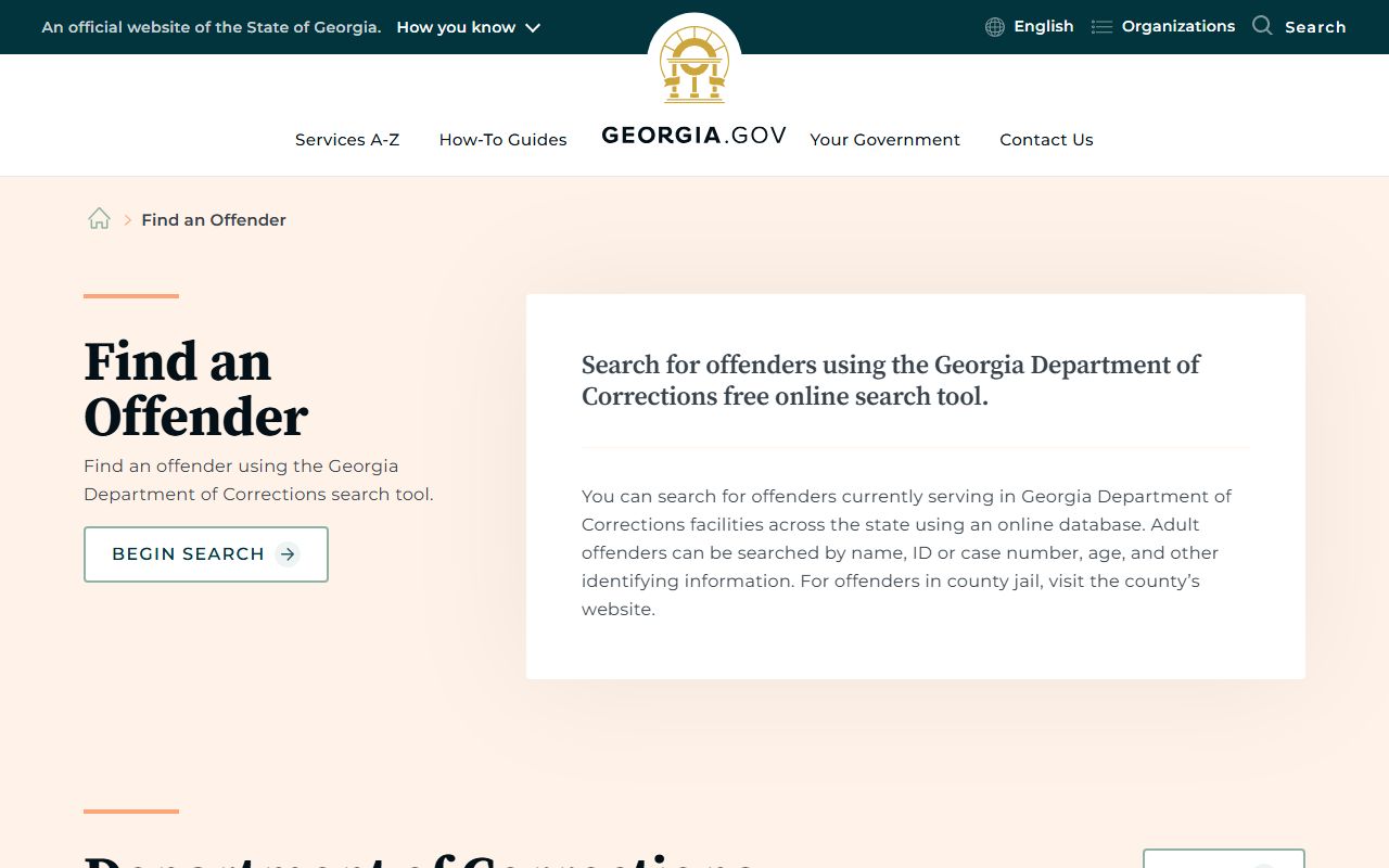 Grady County inmate records Georgia offender search guidance