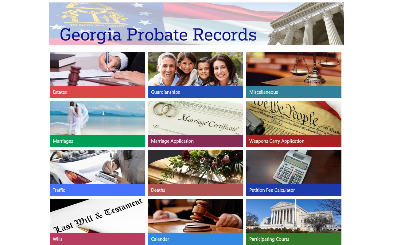 Grady County probate records Georgia Probate Records portal